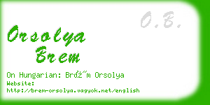 orsolya brem business card